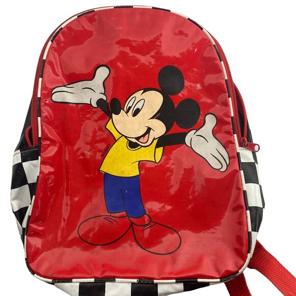 Vintage Disney Mickey Stuff Mickey Mouse Toddler Backpack - Picture 1 of 11